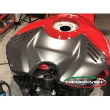 Carbonvani - Ducati Panigale V4 / S / R / Speciale Carbon Fiber Upper Tank Cover -DP Style (18-21)